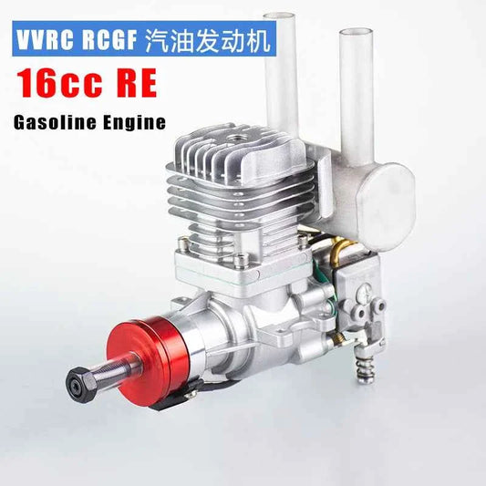 RCGF 16cc RE Rear Exhaust Gas Engine, Walbro Carburetor for Mid-Scale RC Models