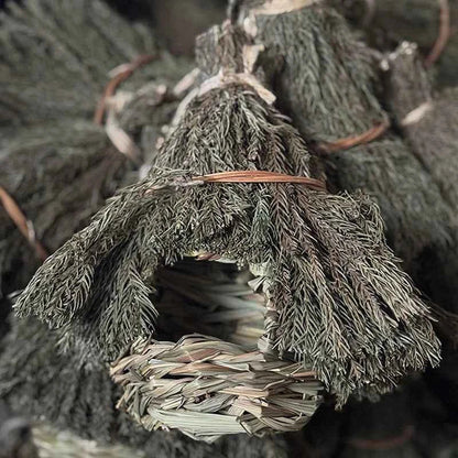 Unique Birdhouse Comfortable Birdhouse Hand-woven Natural Grass Hummingbird House For Garden Outdoor Decoration Window Hideaway