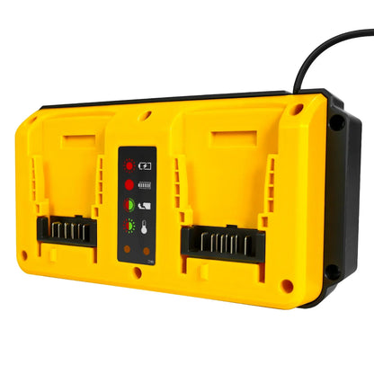 90W Battery Charger Replacement for Dewalt 18V 20V Lithium Battery Rechargeable DCB207 DCB206 DCB204 DCB203 Fast Dual Charger
