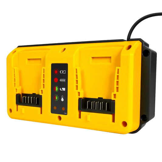90W Battery Charger Replacement for Dewalt 18V 20V Lithium Battery Rechargeable DCB207 DCB206 DCB204 DCB203 Fast Dual Charger