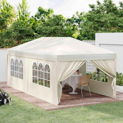 Pop Up Folding Gazebo Garden Gazebo Marquee Pergola Waterproof Windproof UV Protection party tent for Garden Camping Beach BBQ