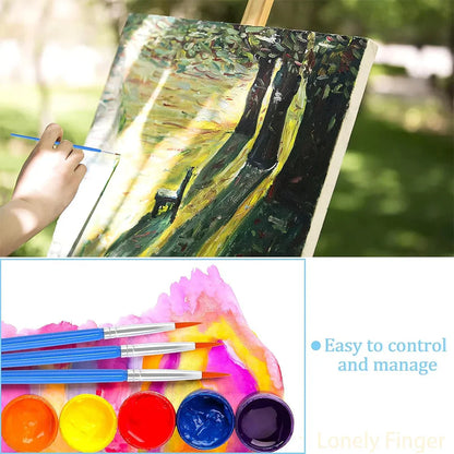 30Pcs Paint Brushes Small for Students - Fine Detail Set for Classroom, Model, Canvas, Face, Nail Art, Acrylic, Watercolor, and