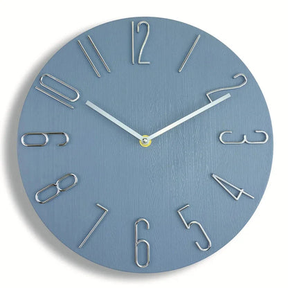 Nordic Style Home Wall Clock No Second Hand Simple Quartz 30"