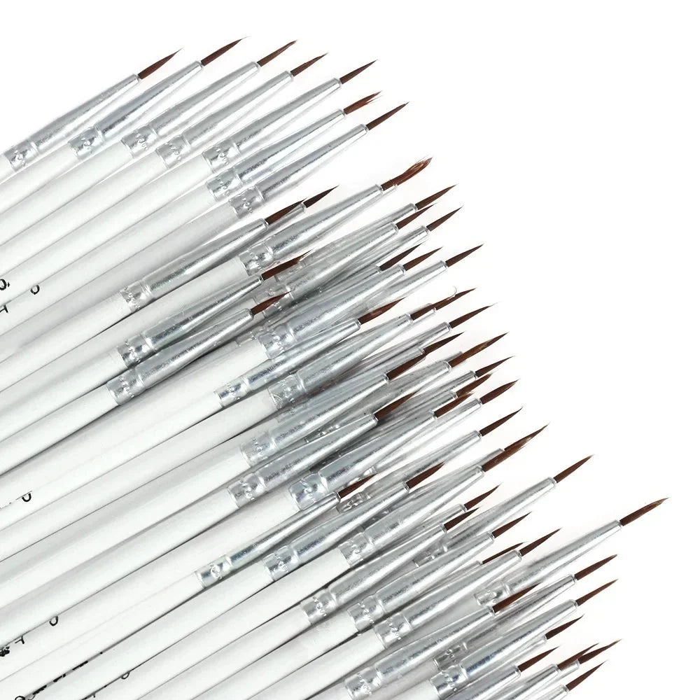 20pcs Thin Art Supplies Hand Painted Acrylic Hook Line Pen Paint Painting Brush Drawing