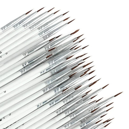 20pcs Thin Art Supplies Hand Painted Acrylic Hook Line Pen Paint Painting Brush Drawing