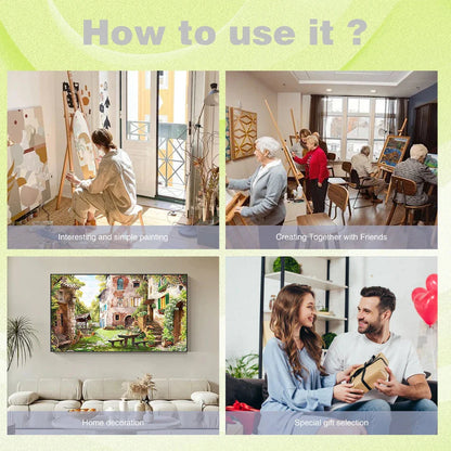 PhotoCustom Paint By Number Outdoor Scenery Kit Drawing On Canvas Diy Christmas Gift For Living Room Decora