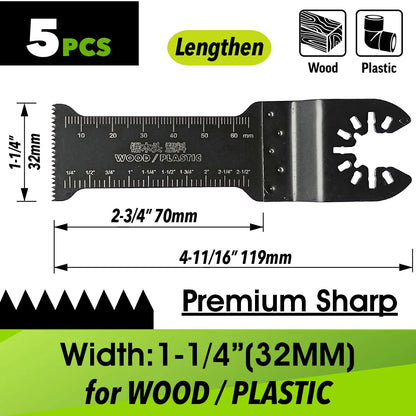 Oscillating Saw Blades Kit，Multitool Blades - Compatible with Milwaukee Dewalt  Worx Skil AEG Ryobi