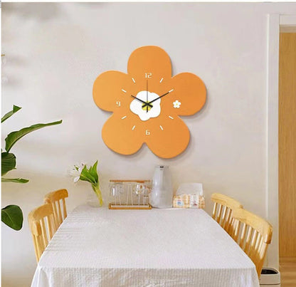 Light Decorative Clock Hanging Restaurant Simple Creative Crystal Porcelain Wall Hanging Clock Quiet Room Clock