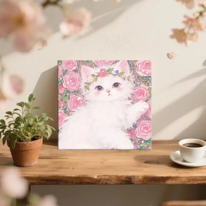 Oil Painting By Number House Tree DIY Digital Oil Painting Scenery Drawing Numbers Adults Kit Cat Handmade Gift Home Decor Gifts