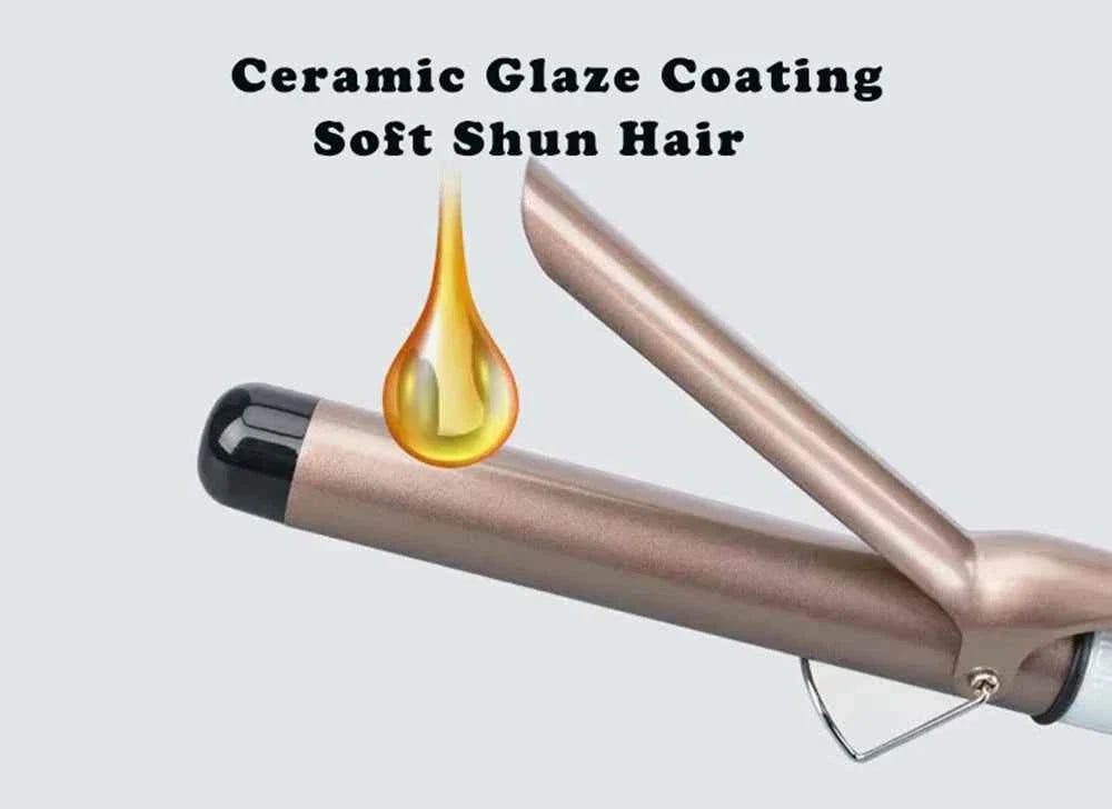Electric Heating Curly Hair Stick Curling Iron Hair Straightener Wave Waver Beauty Salon Styling Tool Appliances Crimping Iron