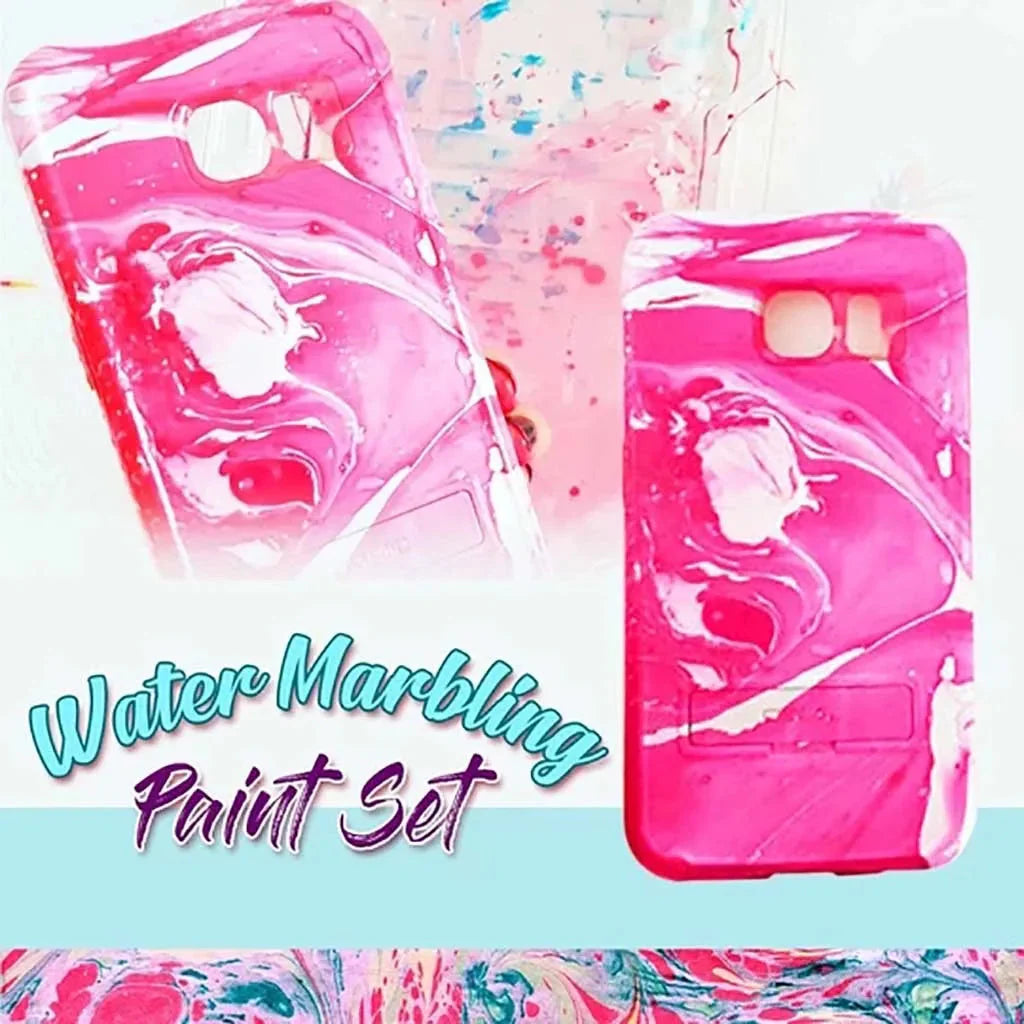 6ml Water Marbling Paint Kit Water Art Paint Set With Sketch Paper Arts Crafts For Girl Boy Creative Activities 6 Color