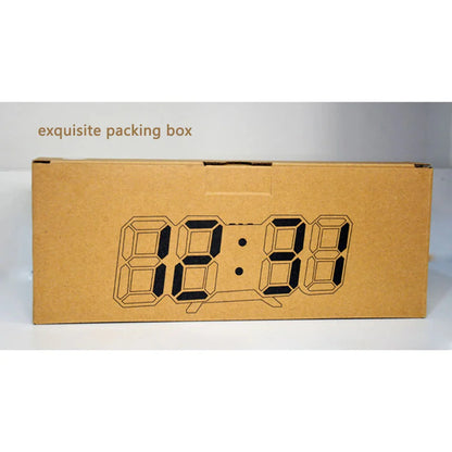 3D LED Digital Clock 12/24H Time Display Colorful Clock for Office/Living Room/Meeting Room/Kitchen