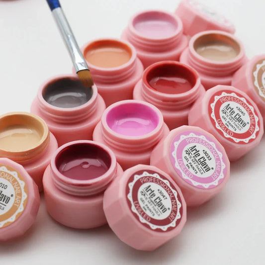 Arte Clavo Painting Gel 72 Colors 5ml Professional Nail Paint Color Gel Polish For Nail Art UV Gel Lacquer Gel Top Coat Manicure