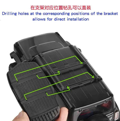 RCDream 1/18 Scale Roof Rack Roof Box for 1/18 1/24 1/12 RC Crawler Truck TRX4M Bronco AX24 #18R004