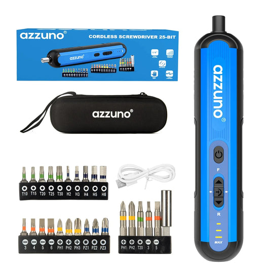 Cordless Electric Screwdriver Rechargeable 1500mAh Lithium Battery Mini Drill 4V Power Tools Set 25pcs Bits Maintenance Repair