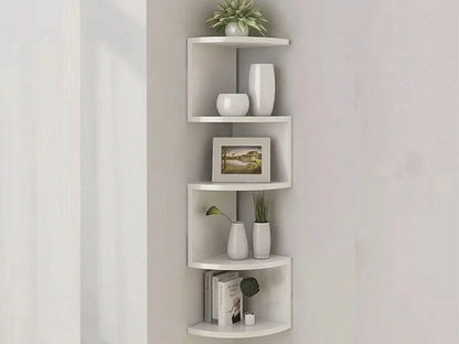 Corner Shelf - 5/2-Tier Corner Floating ShelvesWall Easy Assemble Wall Corner Shelves Bedrooms Living Room Decorations Bookcase