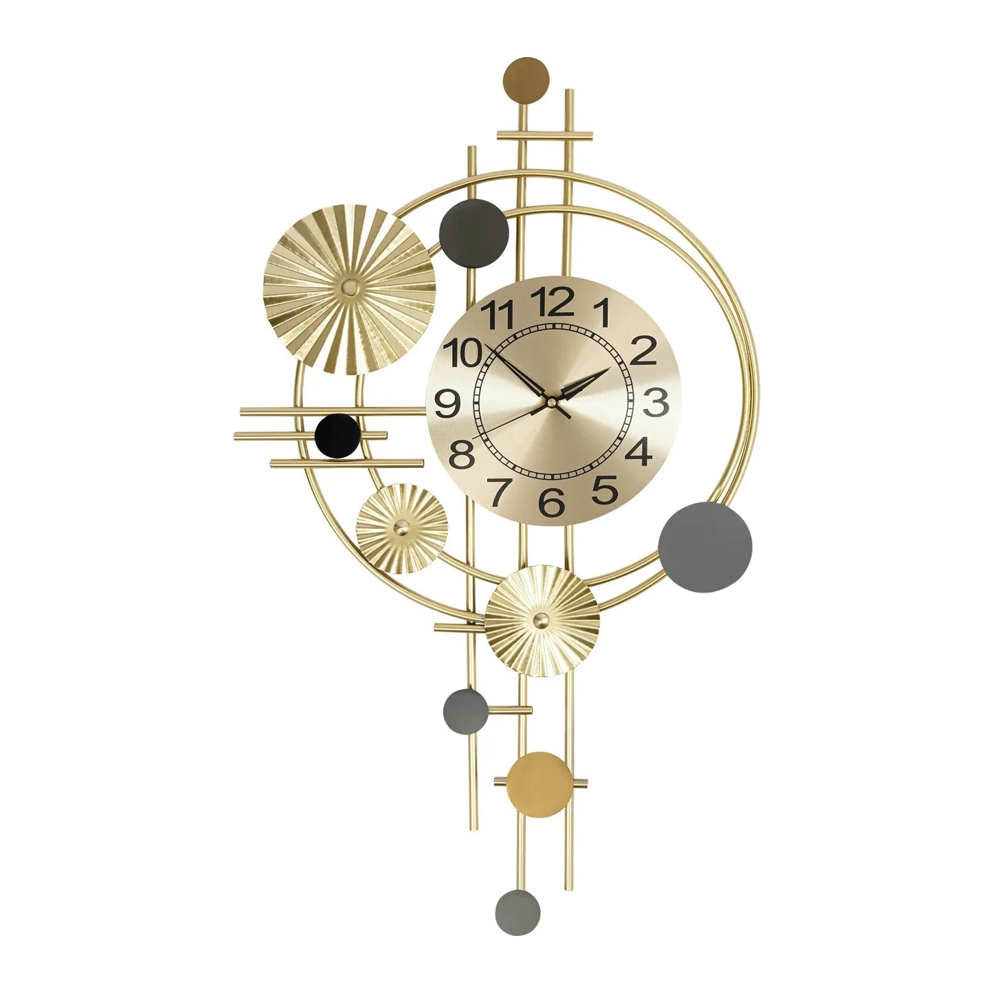 Wall Clock Modern Decorative Art Clock Silent Wall Clock Iron Wall Decoration Clock