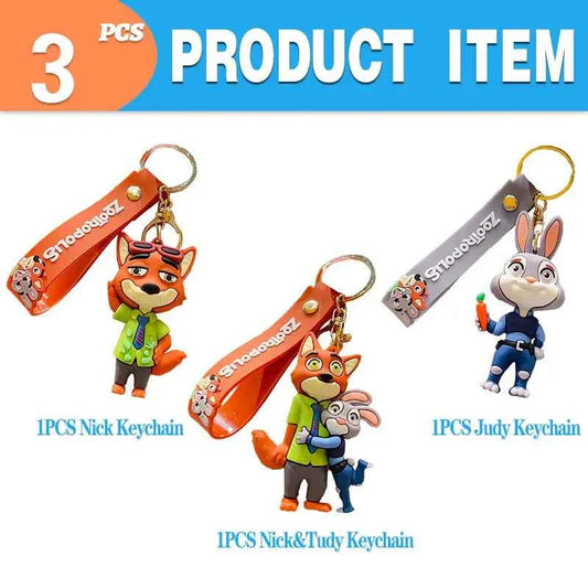 Zootopia Theme Party Supplies Nick Judy Birthday Decoration Balloon Set Tableware Kit Banner Plates Gifts Bags Keychains Sticker