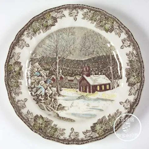 British Friendship Village series, decorative plates, Western food plates
