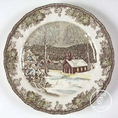British Friendship Village series, decorative plates, Western food plates