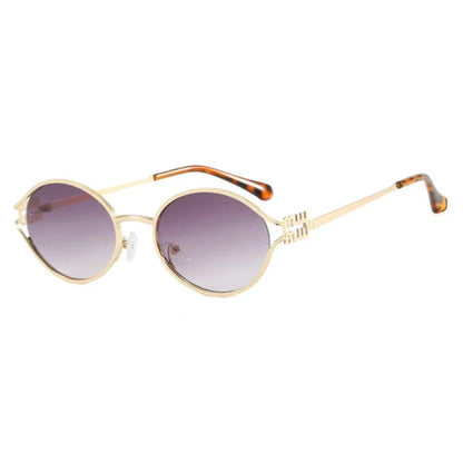Fashion sunglasses brand designer metal women's prescription optical frame glasses UV protection men's sunglasses