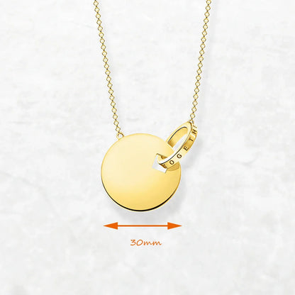 Necklace and Earring Jewelry Set Round Ornament Brand New 925 Sterling Silver Together Forever Trendy Gift For Women