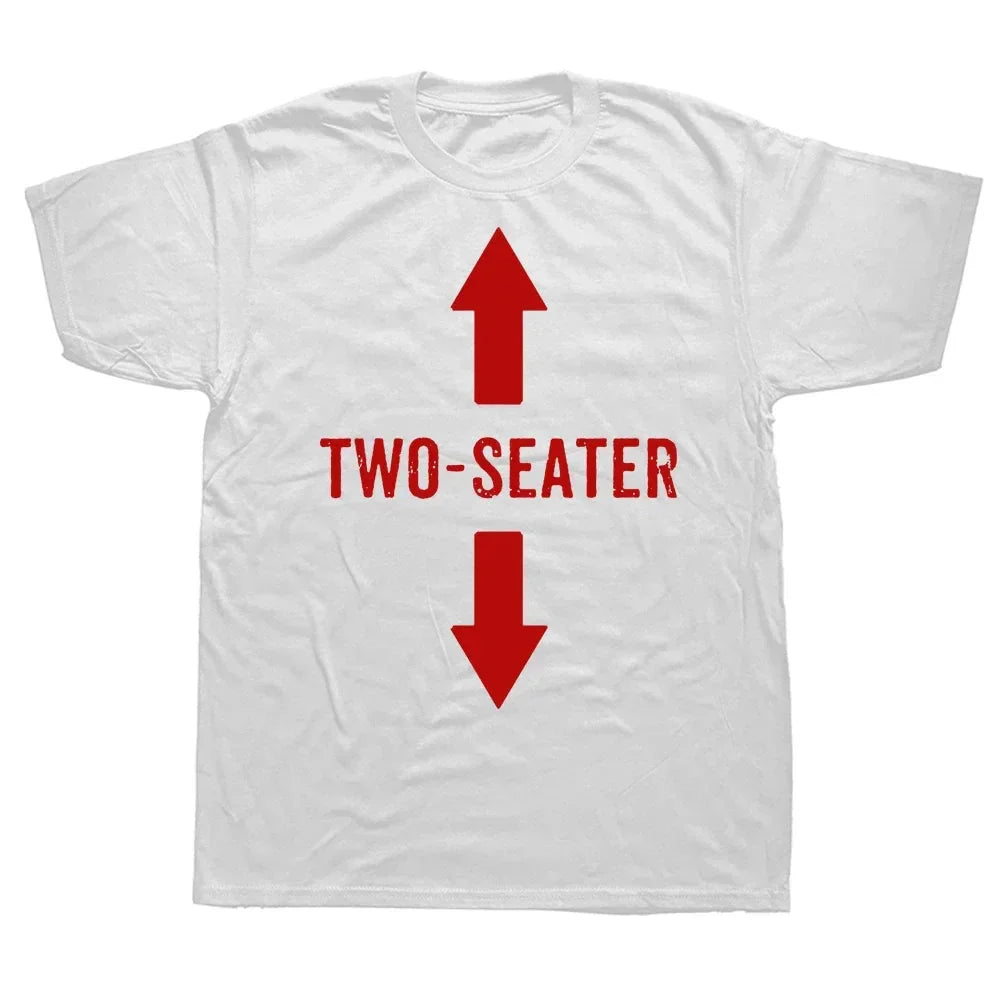 Two Seater T Shirts Graphic Cotton Streetwear Short Sleeve 2 Seater Dad Adult Humor Gifts Summer Style T-shirt Mens Clothing