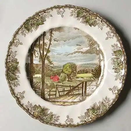 British Friendship Village series, decorative plates, Western food plates