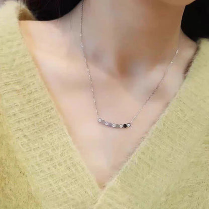 Luxury Jewelry 925 Pure Silver Women's Necklace.Trendy Wedding Jewelry Accessories Holiday Gifts