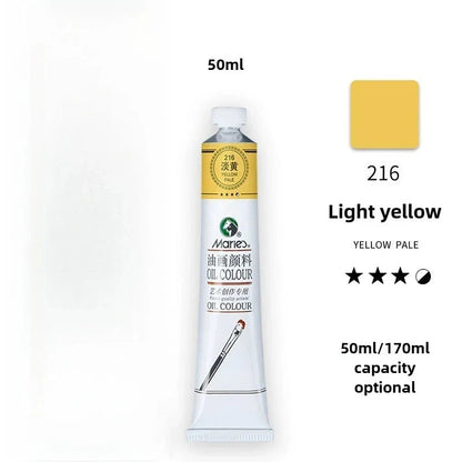Maries Oil Paint 50ML Oil Painting Art Creation Pigment Large Oil Paint Paint Single Commonly Used 24 Colors