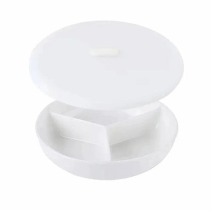 3 Compartments Grid-shaped Dinner Plate White Ceramic Divided Food Tray Durable Large Capacity Steamed Plate Breakfast Dish