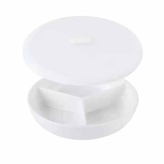 3 Compartments Grid-shaped Dinner Plate White Ceramic Divided Food Tray Durable Large Capacity Steamed Plate Breakfast Dish