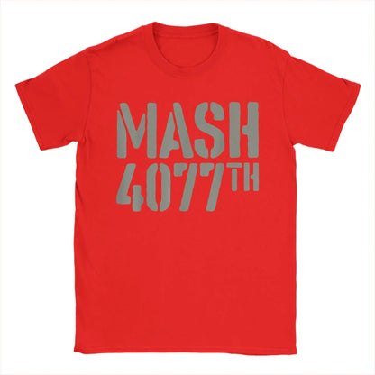 Oversized T Shirt Summer Men MASH 4077 Hipster T-Shirts  Pure Cotton Tee Shirt for Mens Awesome Printed Short Sleeve Top Tees