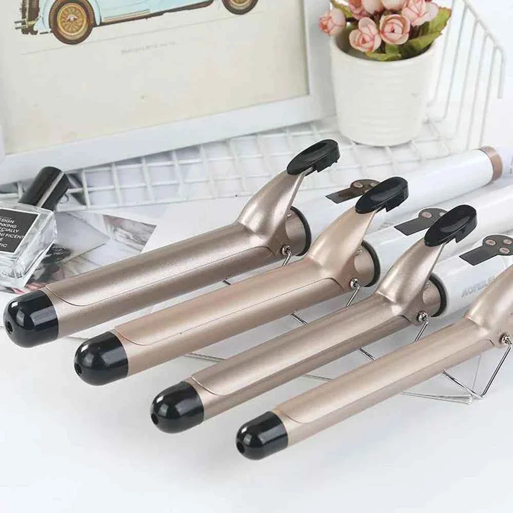 Electric Heating Curly Hair Stick Curling Iron Hair Straightener Wave Waver Beauty Salon Styling Tool Appliances Crimping Iron