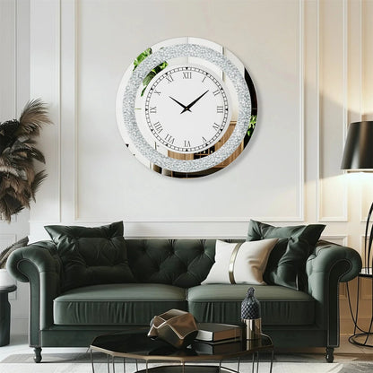 Sparkle & Twinkle Shining Mirrored Luxurious Home Modern Wall Clock 23" or 31"