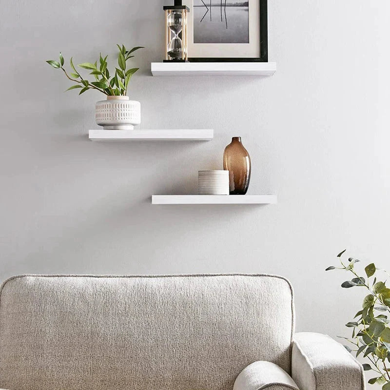 Floating Shelves For Wall,16In Wood Wall Shelf For Room Decor/Storage/Display,For Bedroom,Bathroom,Living Room,Kitchen