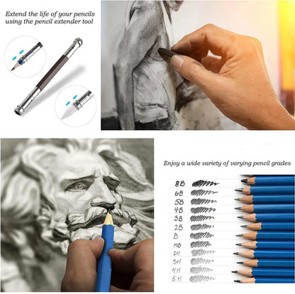 Art Painting Set 83pcs Art Sketching Set Color Lead Pencil High Quality Set Art Professional School Drawing Supplies