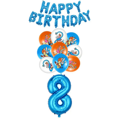 Zootopia Theme Party Supplies Nick Judy Birthday Decoration Balloon Set Tableware Kit Banner Plates Gifts Bags Keychains Sticker