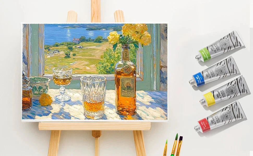 Paul Rubens Oil Paint 20 Colors 50ml Professional Oil Based Paint High Saturation Creamy Texture for Artists Beginners