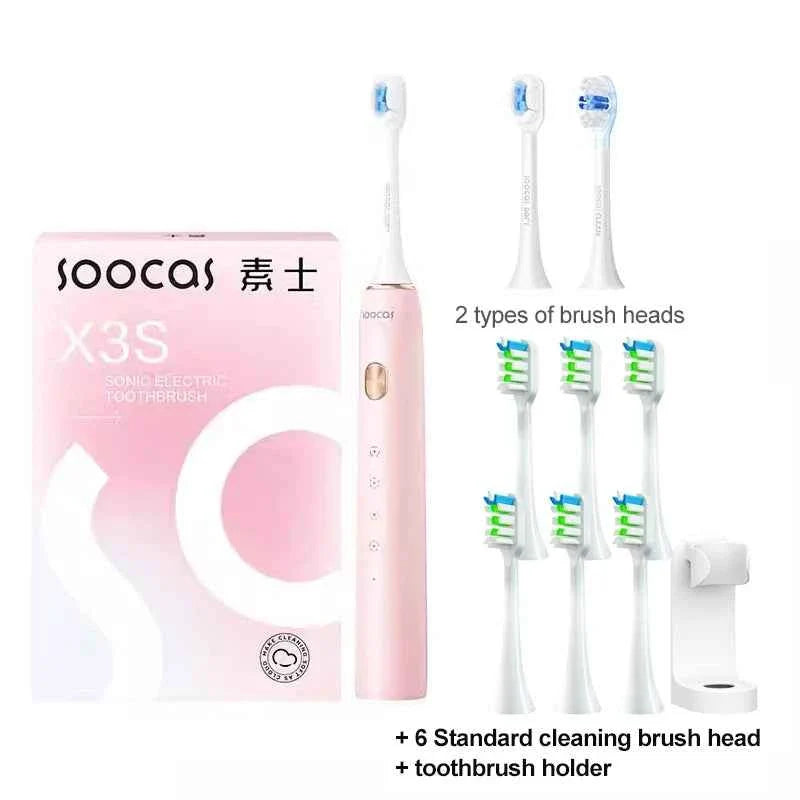 SOOCAS X3S Sonic Electric Toothbrush 180 Days Battery Life Smart Ultrasonic Tooth Brush Cleaner Adult Automatic IPX8 Waterproof