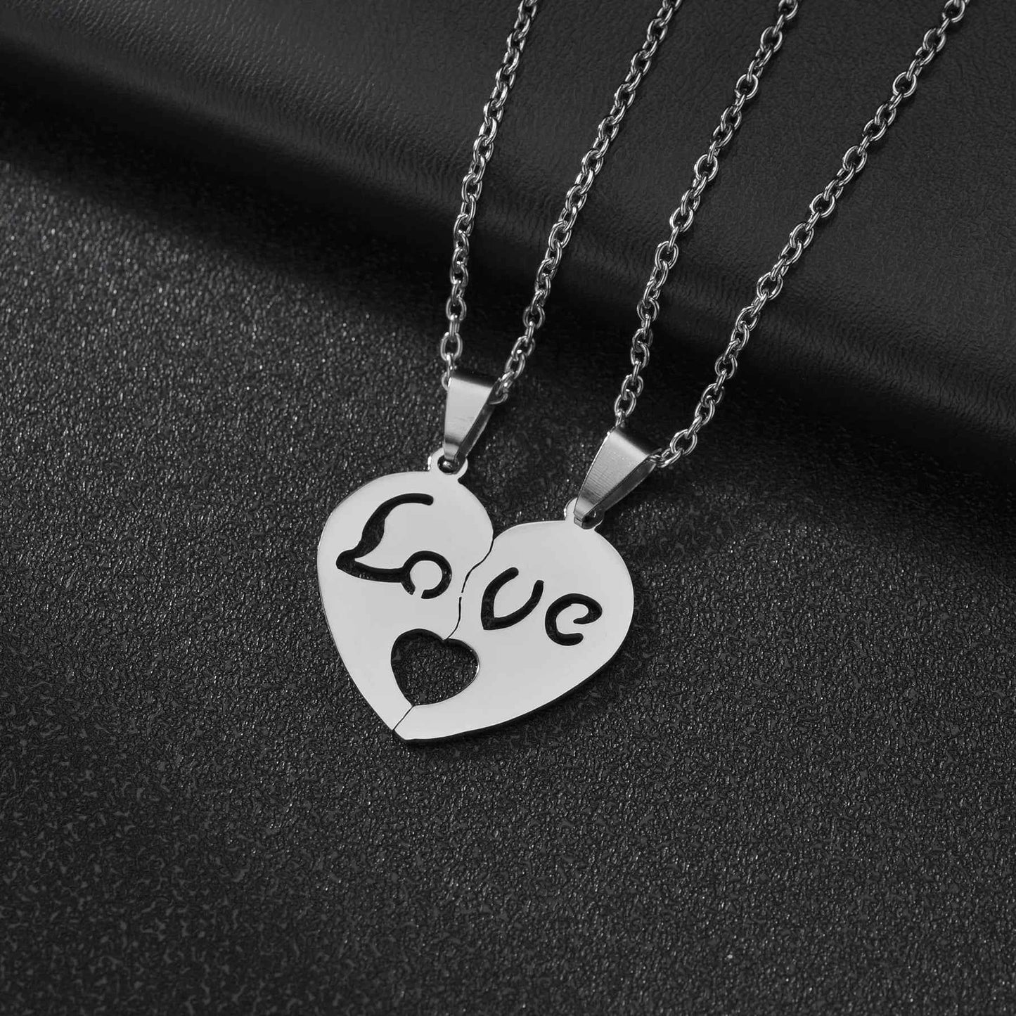 Fashion Best Friends Honey Love Couple Pendant Necklace 2 Pcs/ Set Broken Heart BFF Good Friends Friendship Jewelry Gift