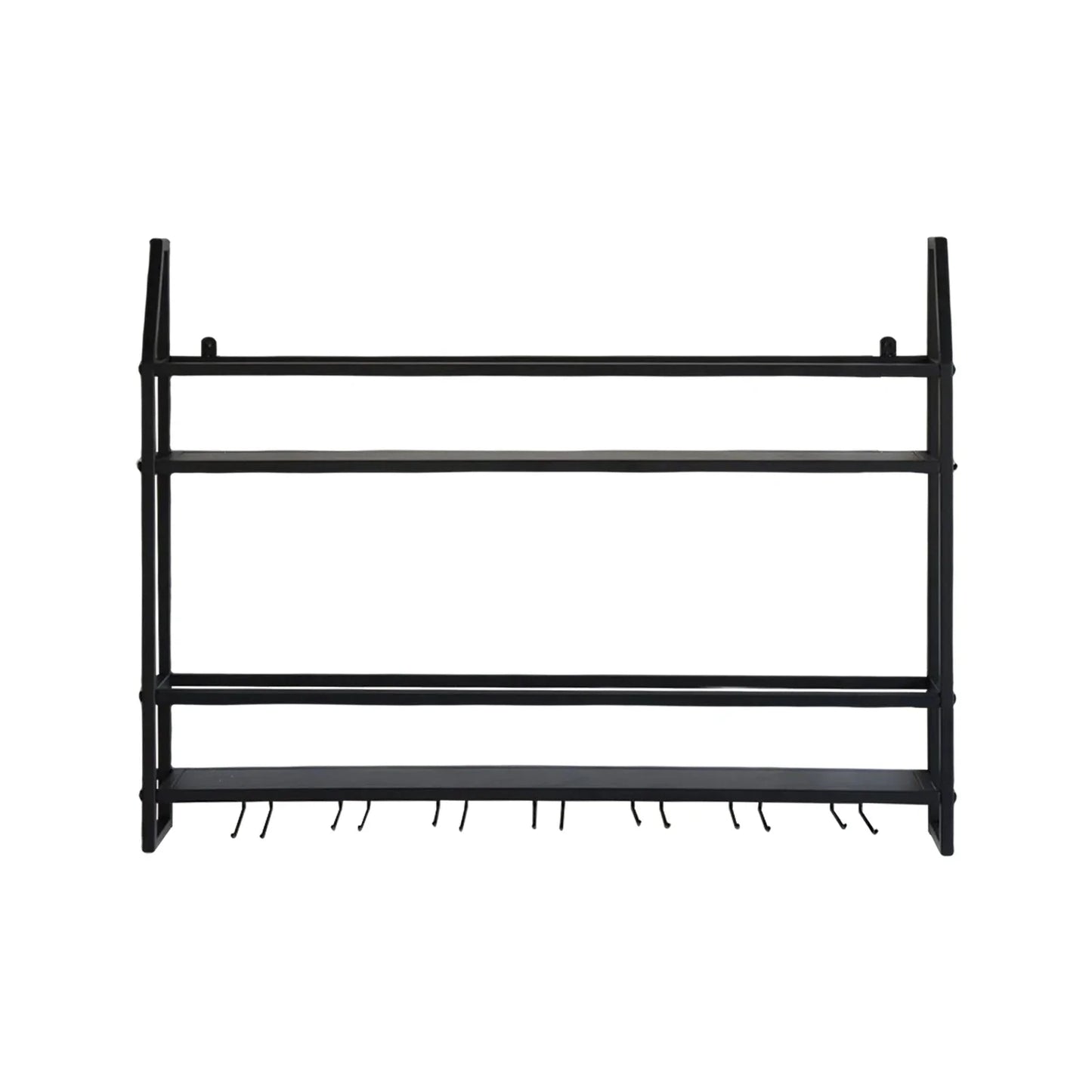 Wall Mounted Iron Wine Rack Bottle Champagne Glass Holder Shelves Bar Home Party Light and Strong Durable Unique Design Decor