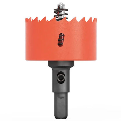 M42 bi-metal woodworking hole saw for drywall, PVC, plastic, iron plate, and recessed light drilling.