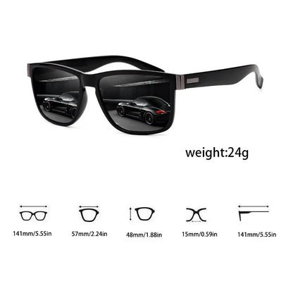 4 PCS Fashion Vintage Pattern Square Sunglasses Men Women Fishing Driving Man Luxury Brand Designer Sun Glasses UV400 Eyewear ﻿