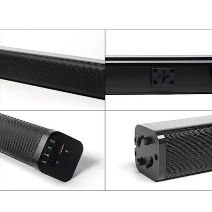 40W 4Ω Full Range Bluetooth Soundbar Detachable Speaker 3D Surround Sound 2.0CH Stereo Audio Loudspeaker HDMI AUX Optical USB TF