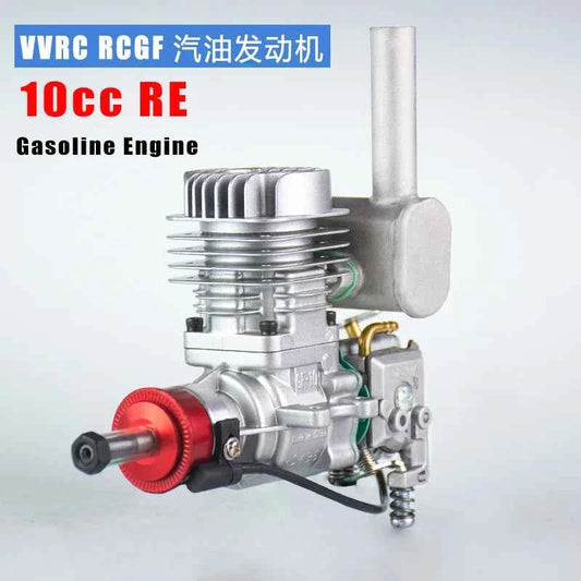 RCGF 10cc Rear Exhaust Gas Engine New Version, with Walbro Carb for Sport RC Models