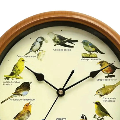 Wall Hanging Clock Decor Singing Bird Wall Clock Bird Clock With Sound Hanging Clock Decor for Kitchen Walls Shelf Decoration