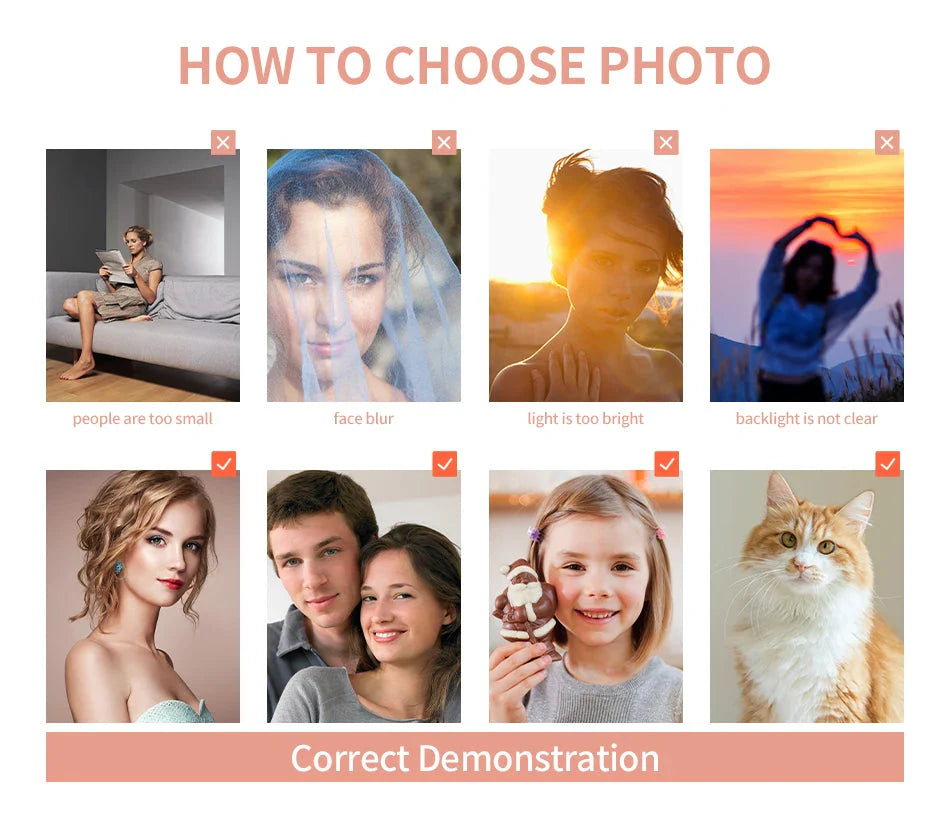 24/36 Color Personalised Paint By Numbers Photo Custom DIY Oil Painting By Number Picture Canvas Portrait Family Children Photo