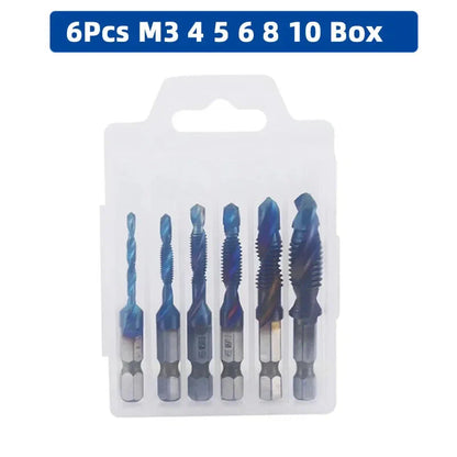 LiYu Shank Titanium Plated HSS Screw Thread Metric Tap Drill Bits Screw Machine Compound Tap M3 M4 M5 M6 M8 M10 Hand Tools