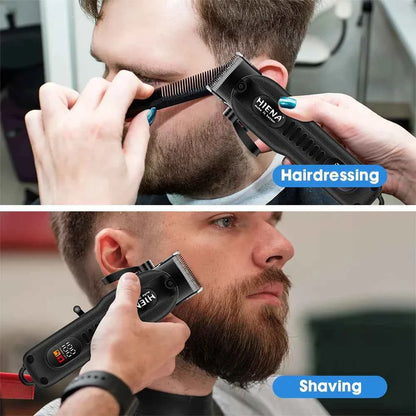 Professional Barber Electric Hair clipper LED display screen UBS charging Trimmer Powerful electric hair clipper trimmer tool